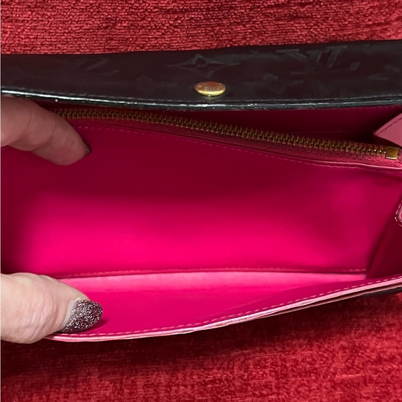 LOUIS VUITTON AUTHENTIC BLACK MATTE MULTICOLORED MONOGRAM WALLET. EUC. - Picture 6 of 9